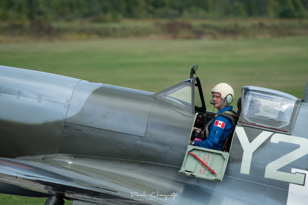 Chris Hadfield in a Spitfire