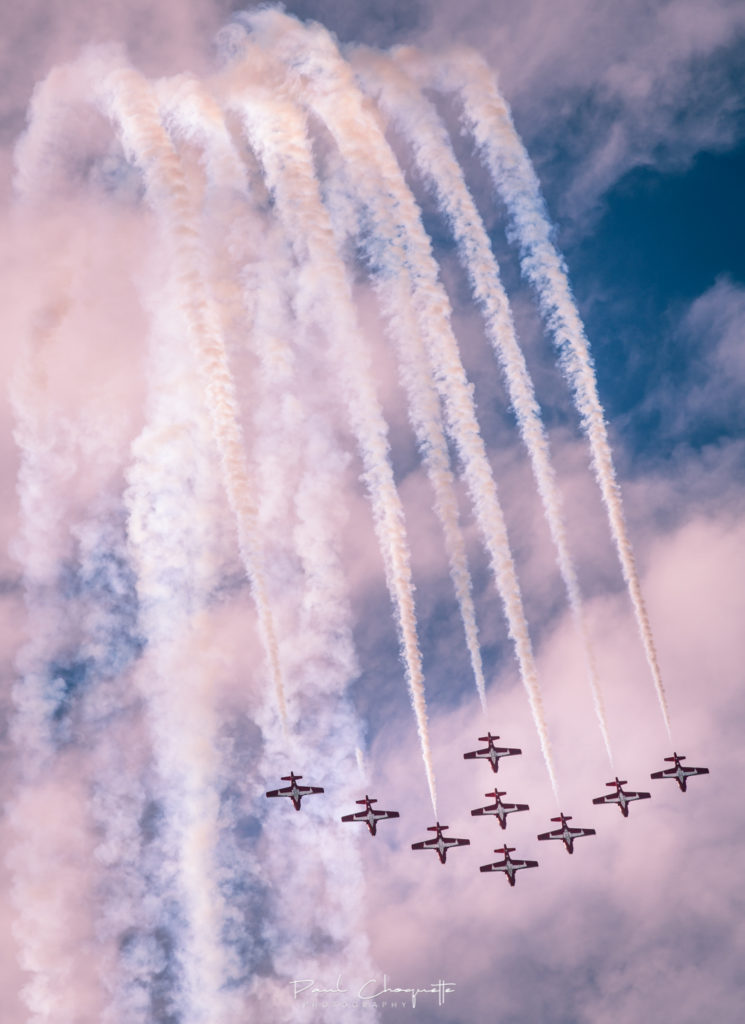 Snowbirds in formation